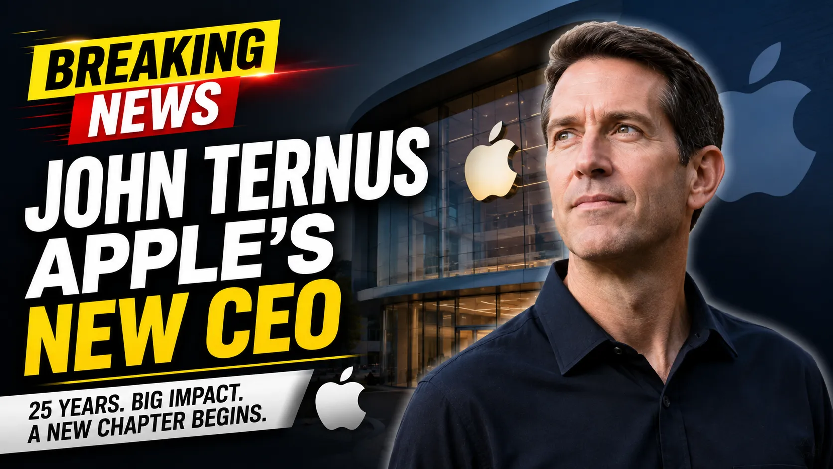  John Ternus Takes Charge as Apple New CEO After 25 Years at the Company