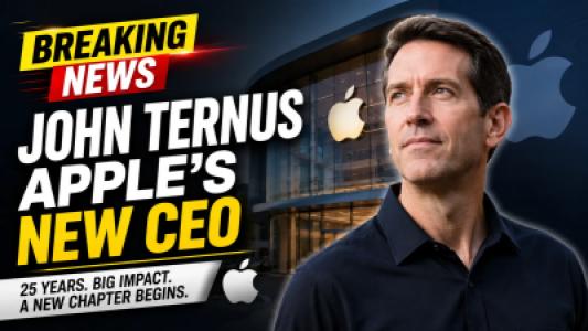  John Ternus Takes Charge as Apple New CEO After 25 Years at the Company