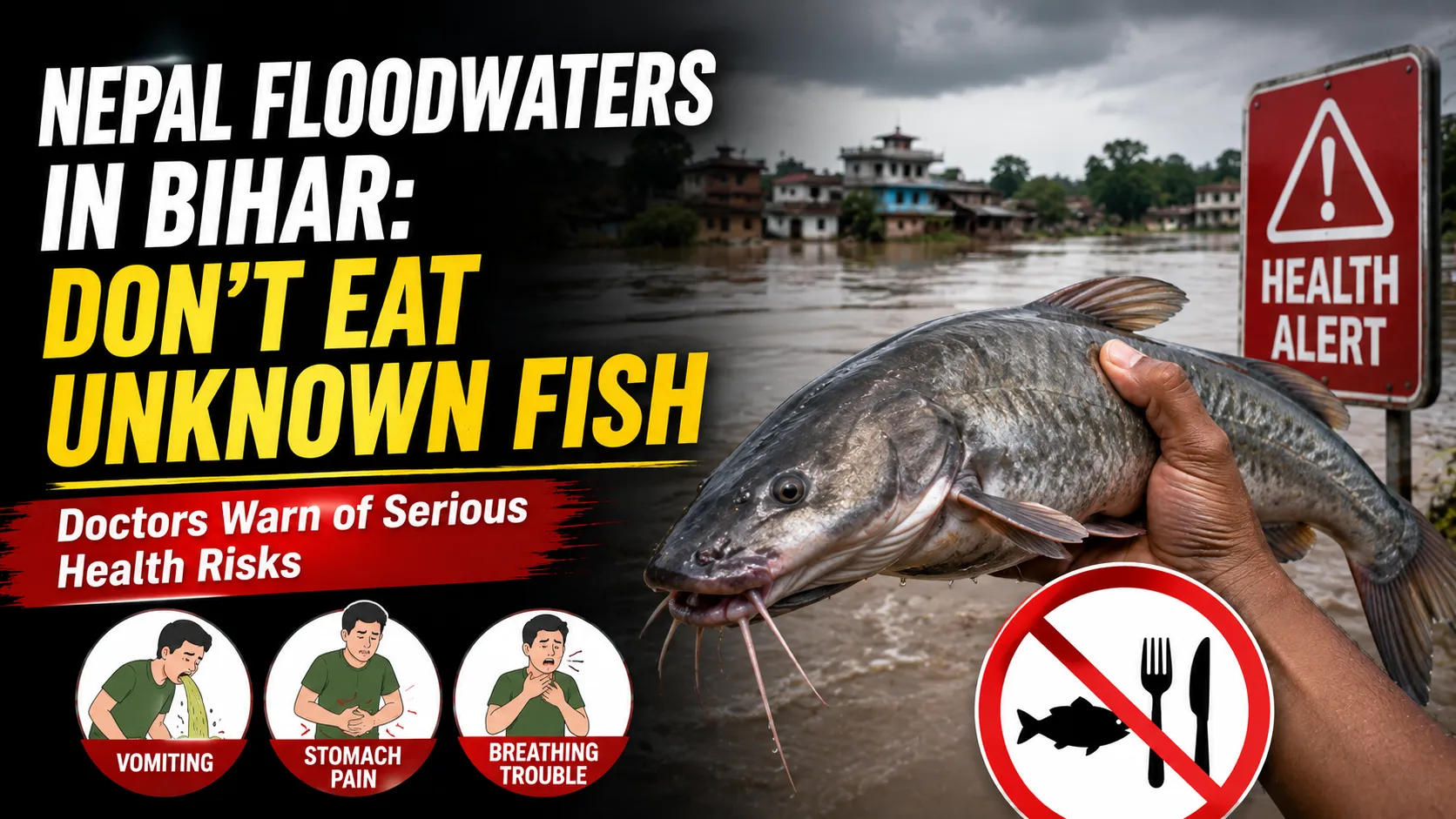 Bihar Warns People Against Eating Unidentified Fish From Nepal Floodwaters