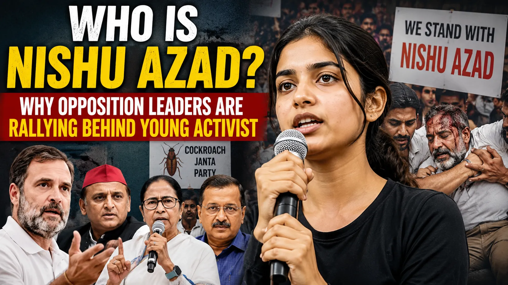 Who Is Nishu Azad And Why Opposition Leaders Are Rallying Behind Young Activist