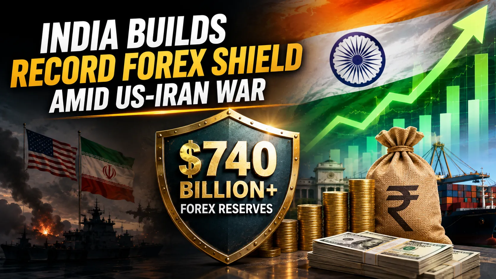 India Builds Record $740 Billion Forex Shield Amid US Iran War