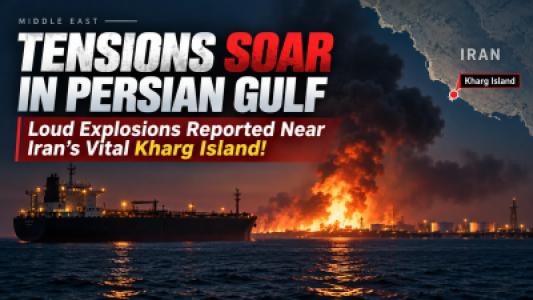Tensions Soar in Persian Gulf Loud Explosions Reported Near Iran Vital Kharg Island