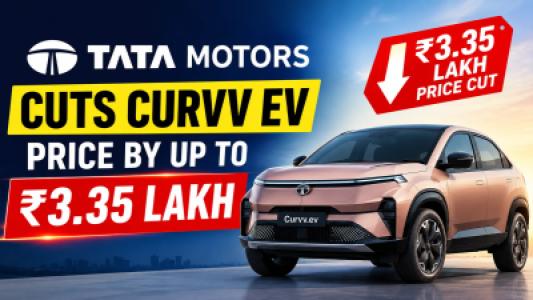 Huge Price Drop Tata Motors Cuts Curvv EV Price by Up to ₹3.35 Lakh