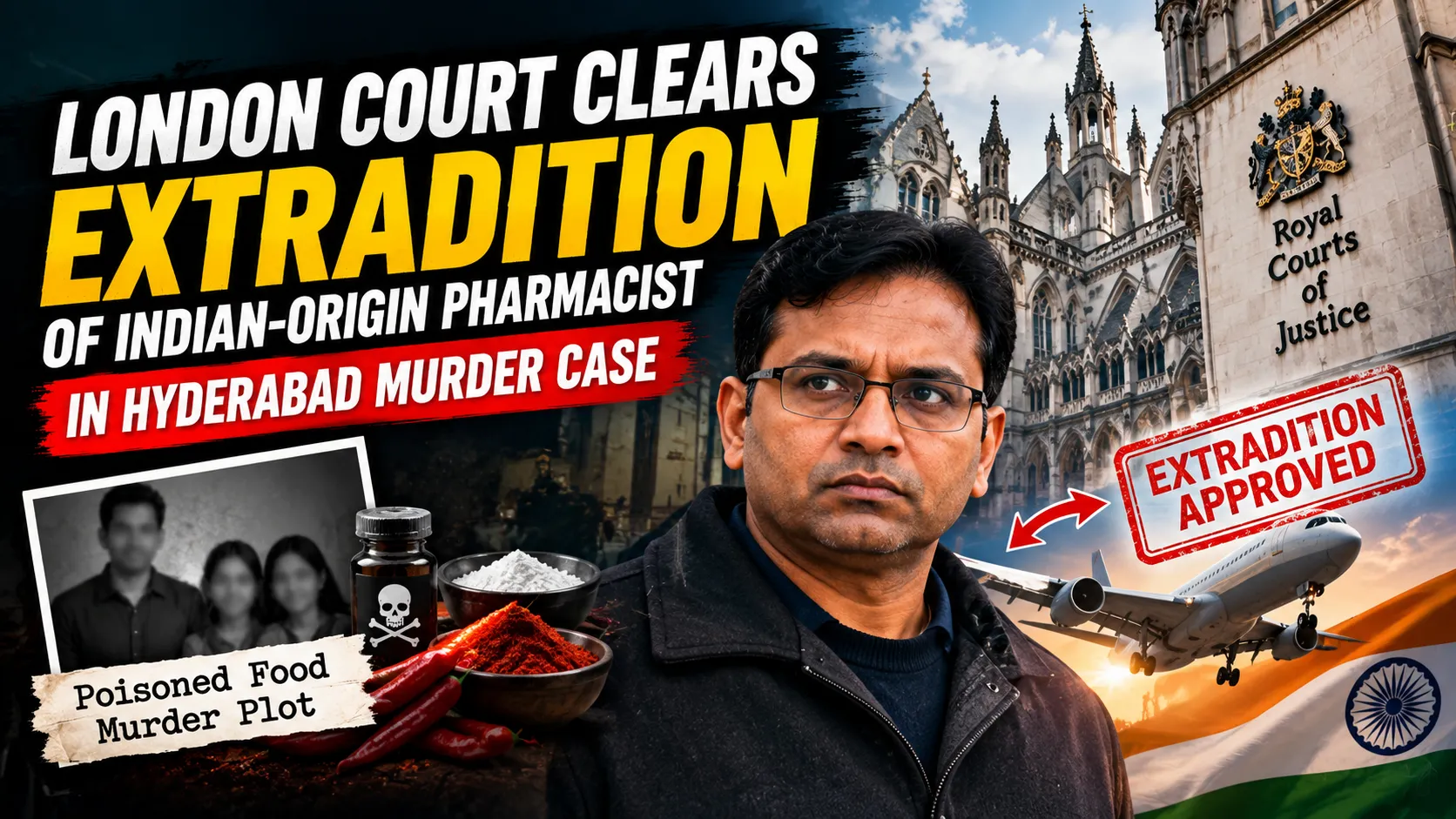 London Court Clears Extradition of Indian-Origin Pharmacist in Hyderabad Murder Case