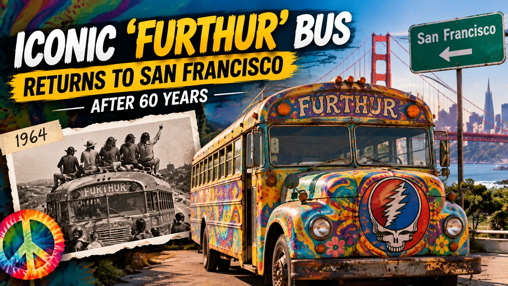 Iconic Furthur Bus Returns to San Francisco After 60 Years for Restoration