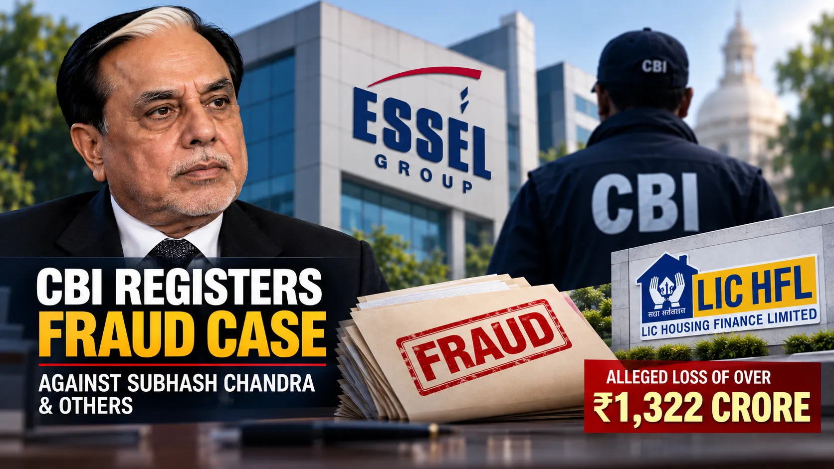 Big Trouble For Subhash Chandra - CBI Registers Case In ₹1,322 Crore LICHFL Fraud