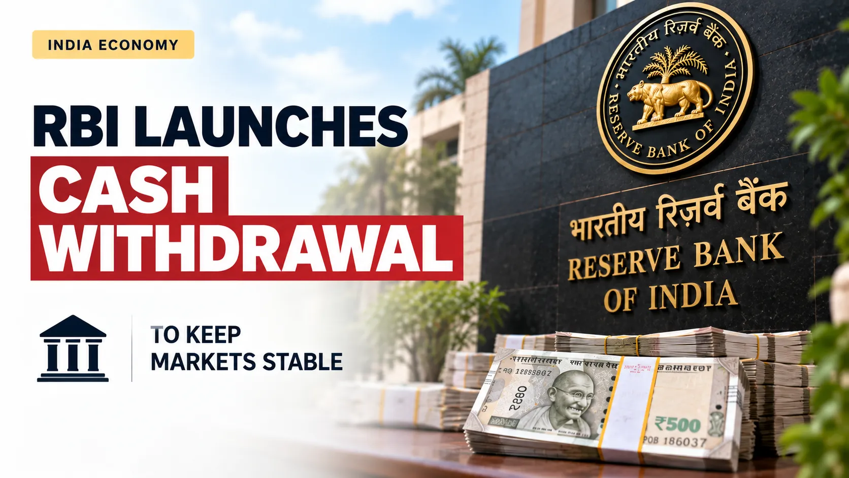RBI Launches Major Cash Withdrawal Operation to Control Excess Money in Banks