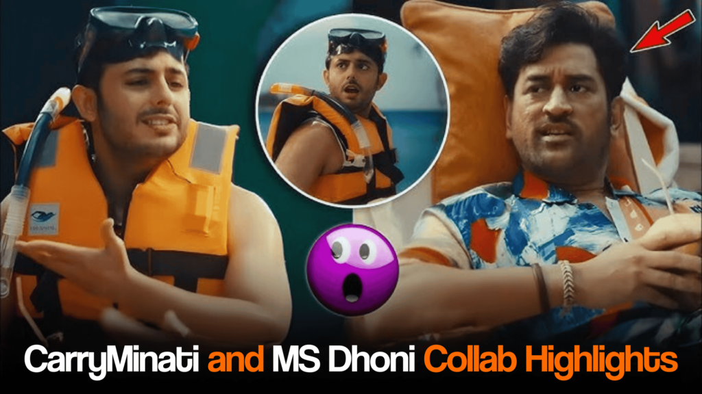 CarryMinati and MS Dhoni Collab Highlights