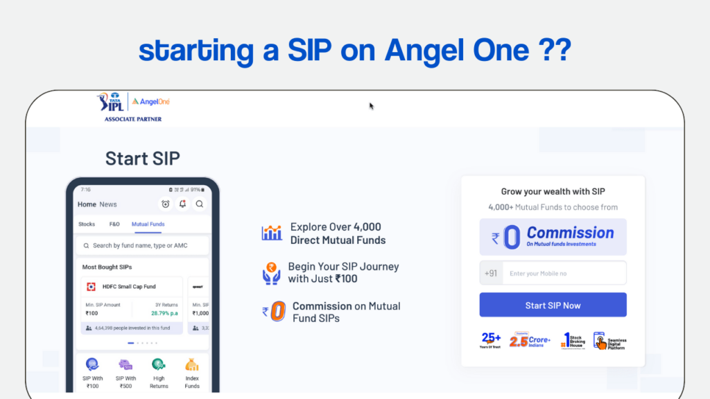 how to start SIP on Angel One