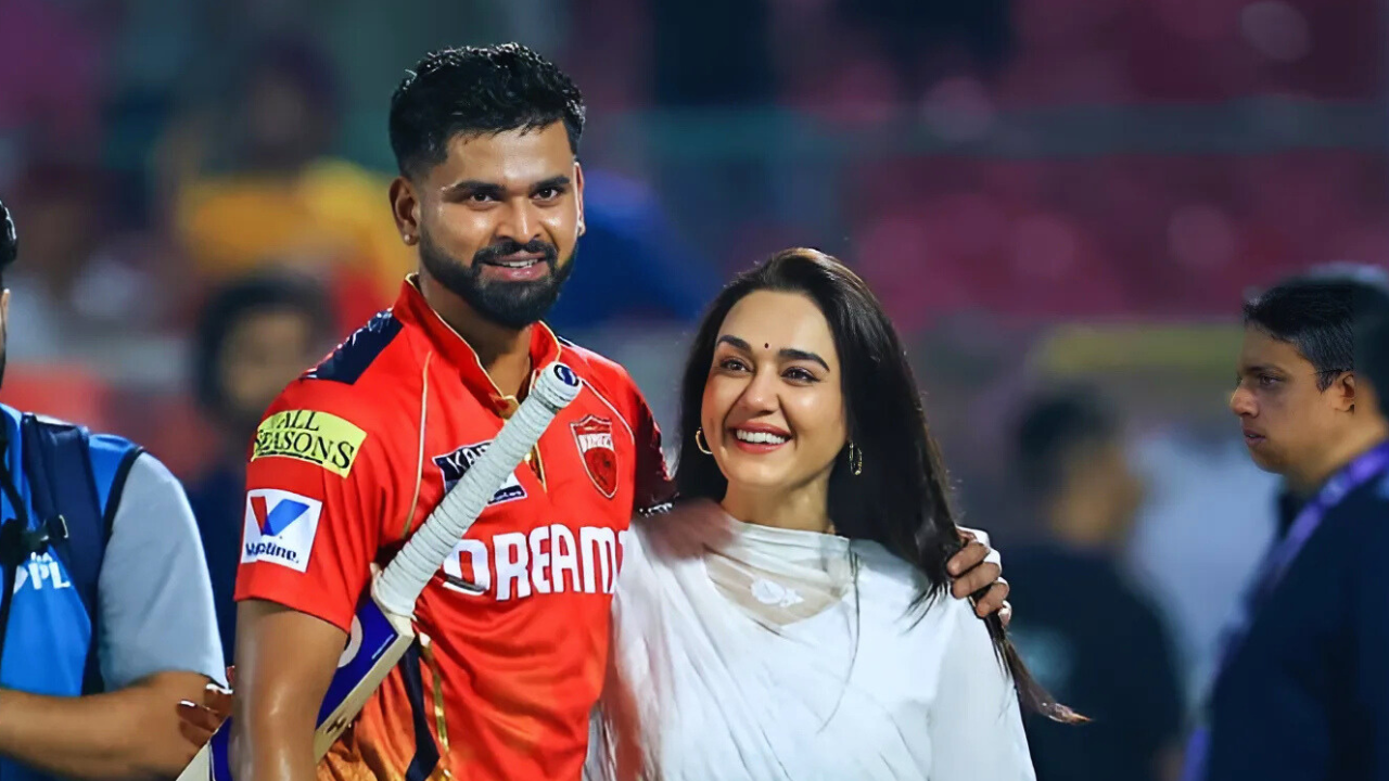 Preity Zinta’s Emotional Celebration with Shreyas Iyer as Punjab Kings