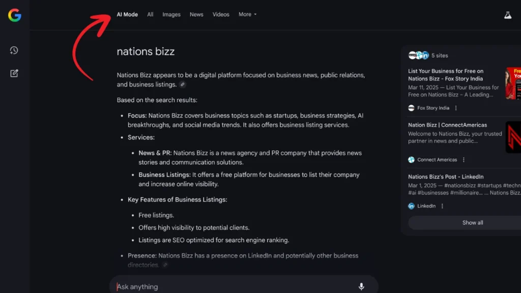 Google Introduces “AI Mode” in Search