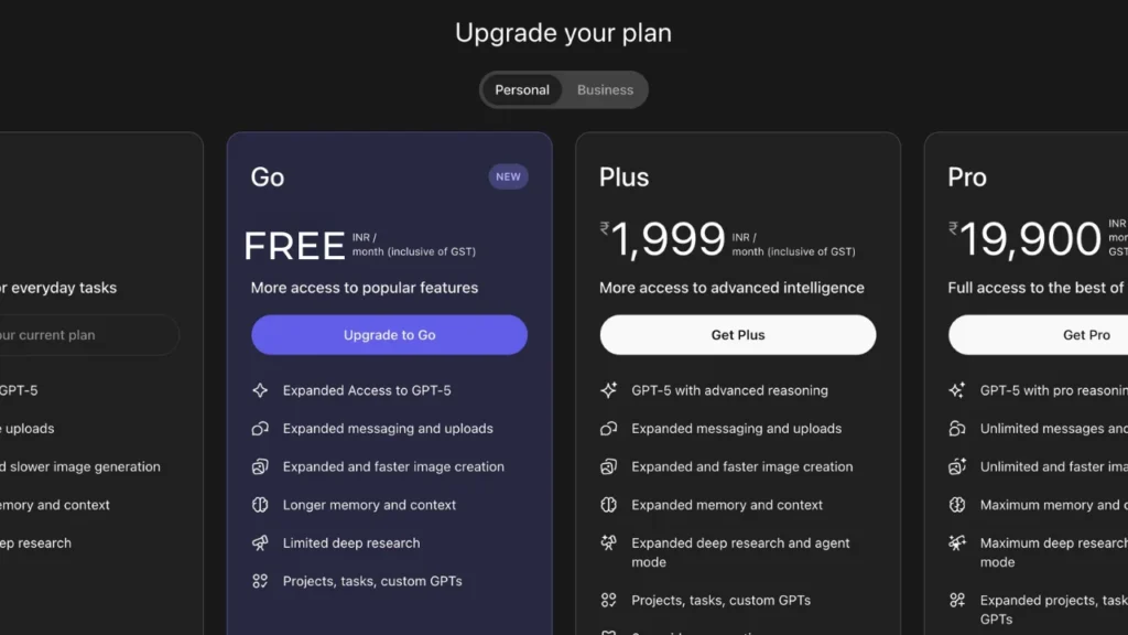 OpenAI makes ChatGPT Go free in India, But Why?
