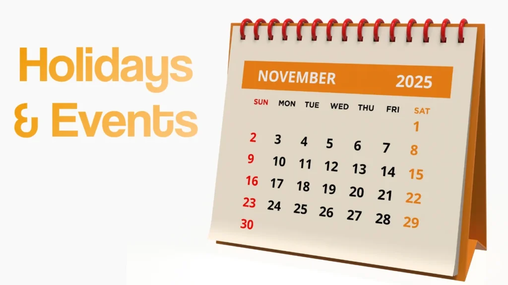 Holidays and Events In November 2025