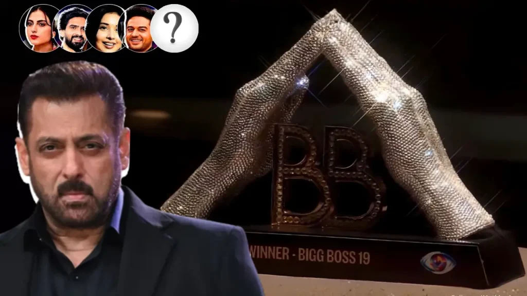 Bigg Boss 19 Trophy Shown - Top 5 Finalists of Bigg Boss 19